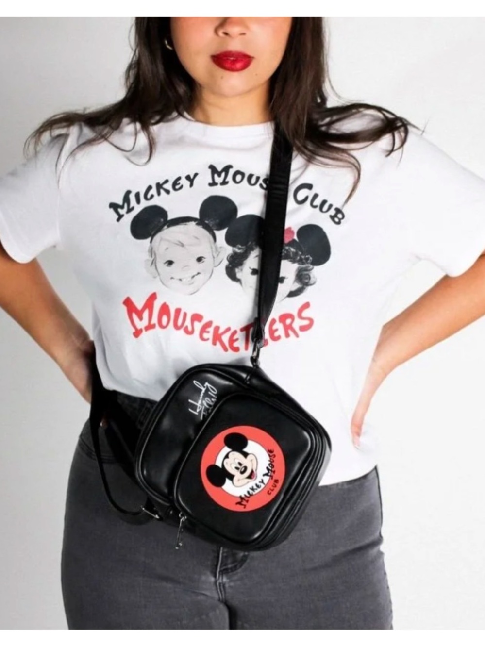 {NWT} Limited Edition Disney100 Collection Mickey Mouse Mouseketeers cropped tee